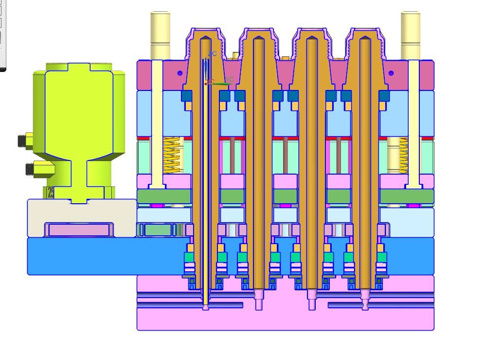 Driven by motor, rotary demoulding