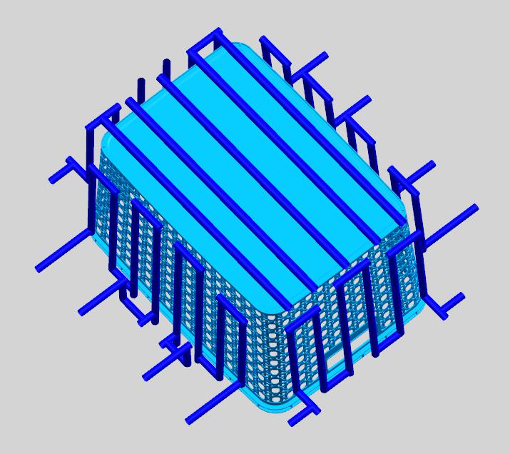 The Cooling Design of the Storage Basket Mold The Cooling Design of the Storage Basket Mold