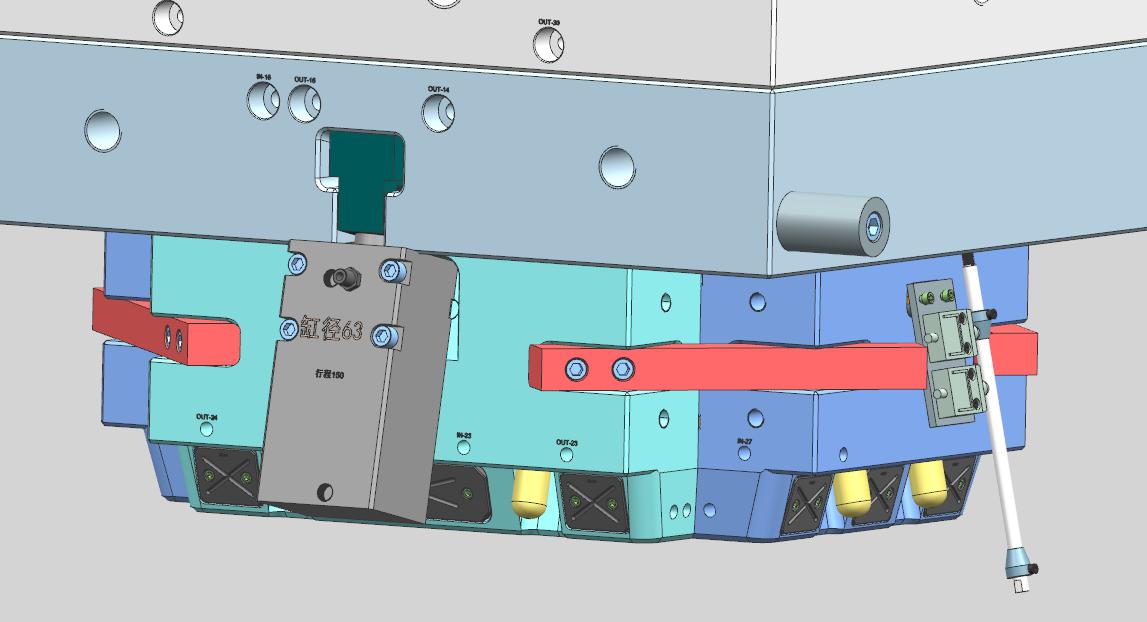 The Slider Core Pulling and Ejection System of the Storage Basket Mold The Slider Core Pulling and Ejection System of the Storage Basket Mold
